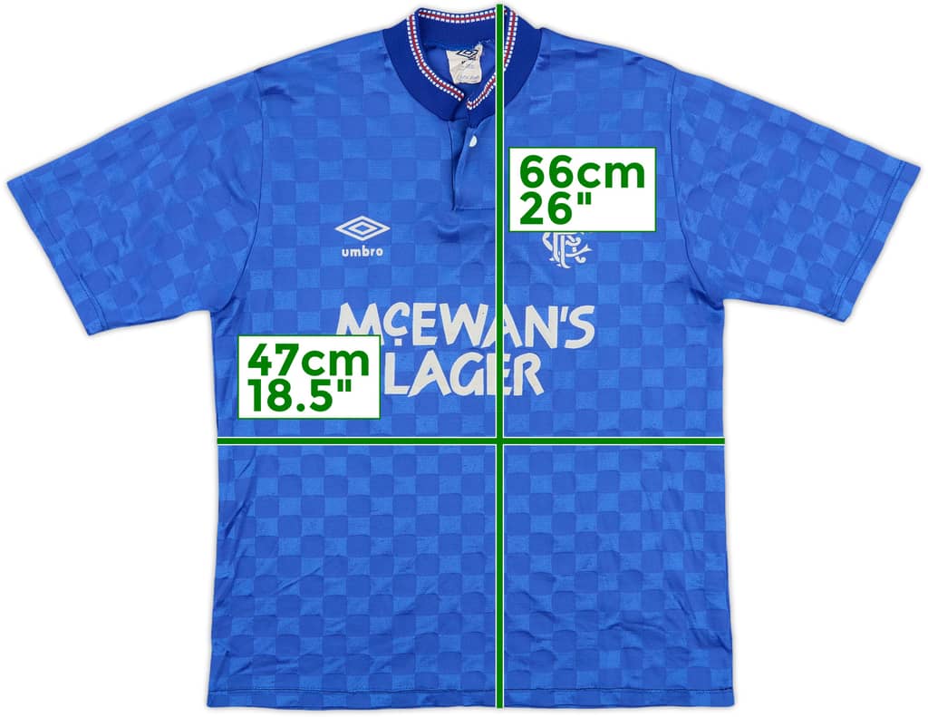 1987-90 Rangers Home Shirt - 7/10 - (S)