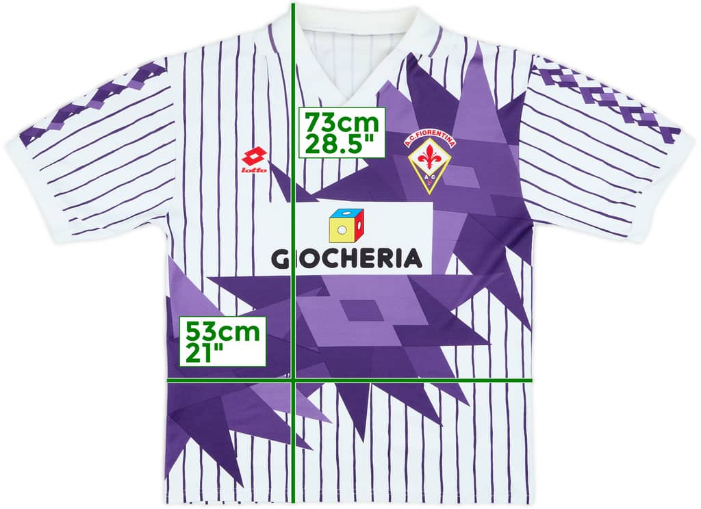 1991-92 Fiorentina Away Shirt - 8/10 - (L)