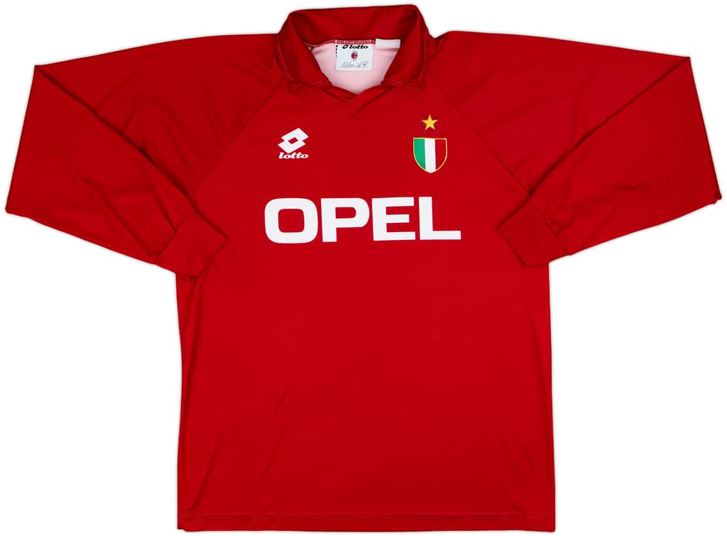 1994-95 AC Milan Lotto Training L/S Shirt - 8/10 - (L)