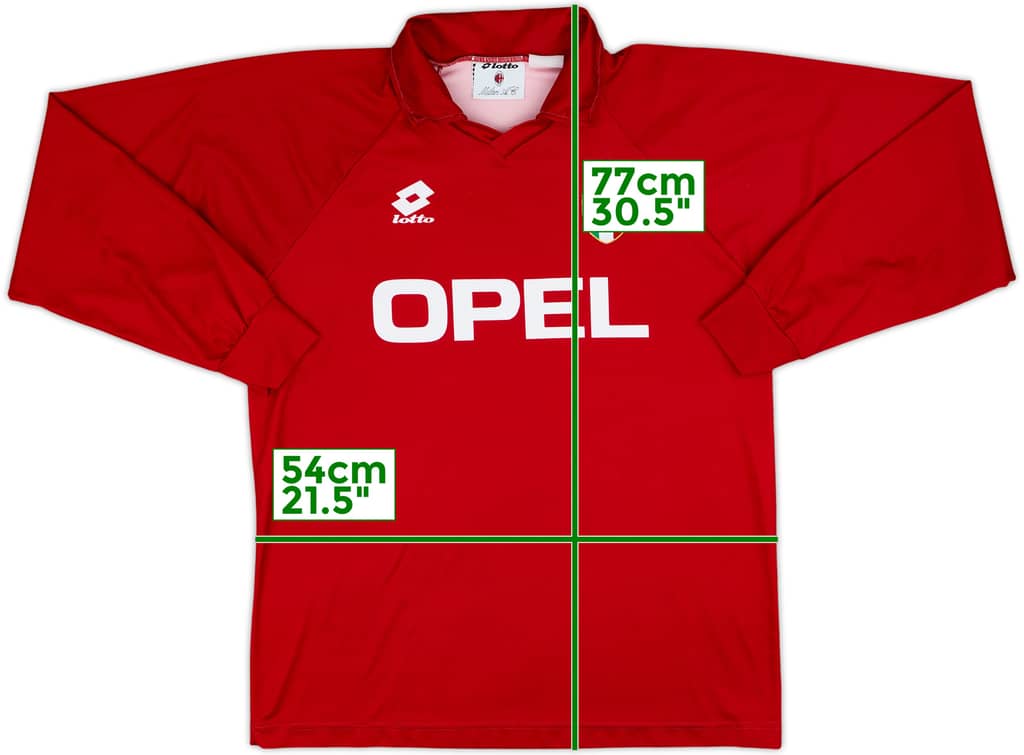 1994-95 AC Milan Lotto Training L/S Shirt - 8/10 - (L)