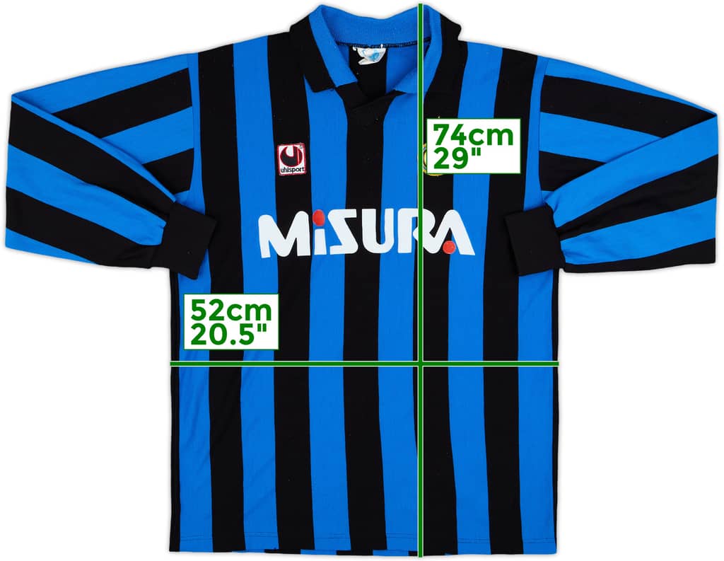 1988-89 Inter Milan Home L/S Shirt - 8/10 - (L)
