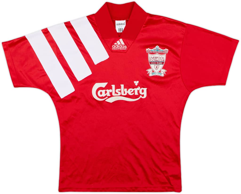 1992-93 Liverpool Centenary Home Shirt - 7/10 - (L.Boys)