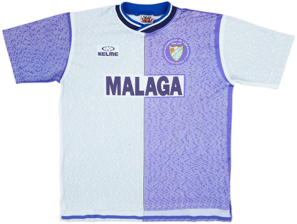 1998-99 Malaga 'Camepon De Liga' Home Shirt - 6/10 - (L)