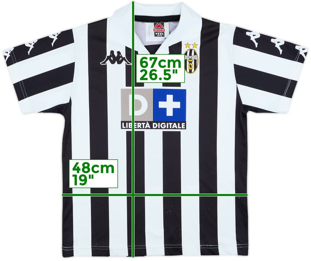 1999-00 Juventus Basic Home Shirt - 6/10 - (XXL.Boys)