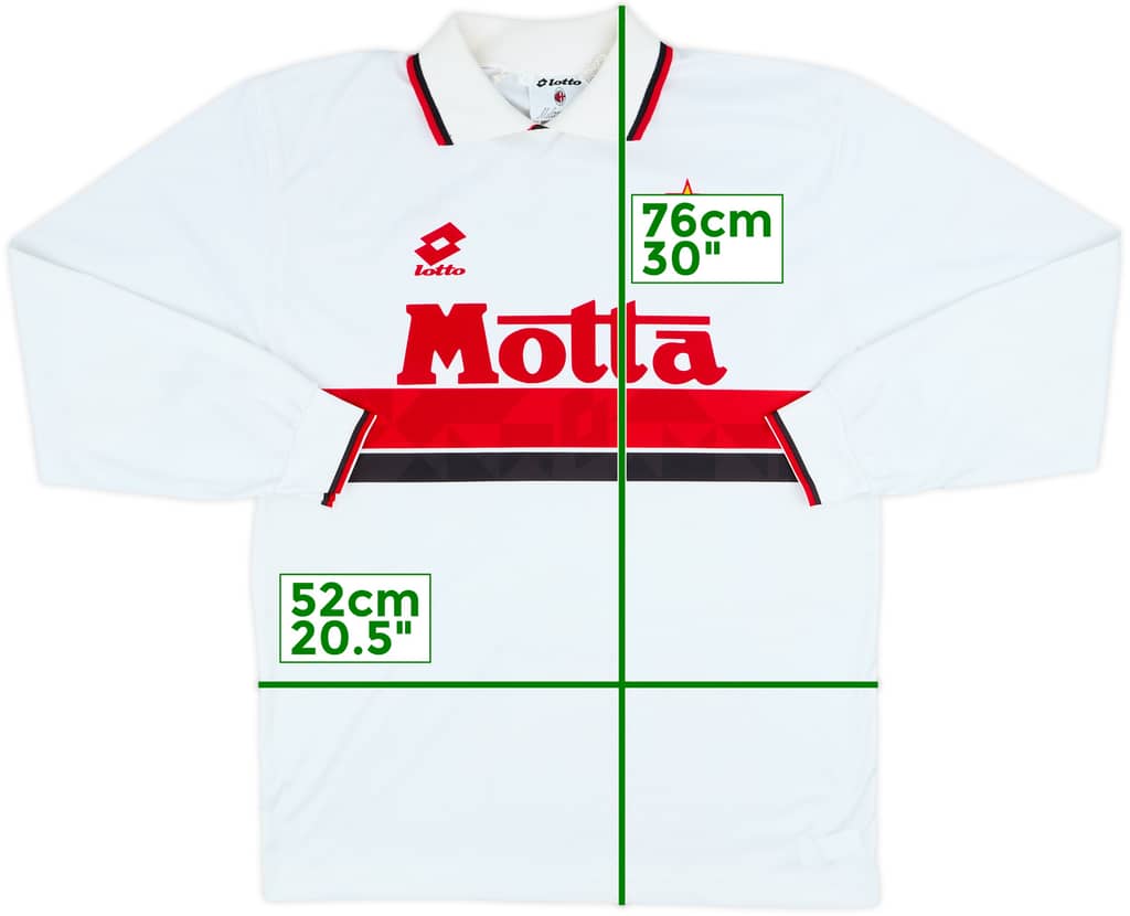1993-94 AC Milan Away L/S Shirt - 6/10 - (S)