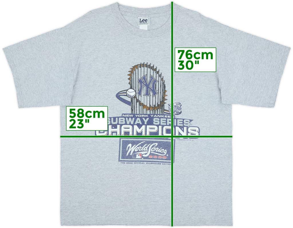 2000 New York Yankees Subway Series Champions Lee Sport Tee - 8/10 - (L)