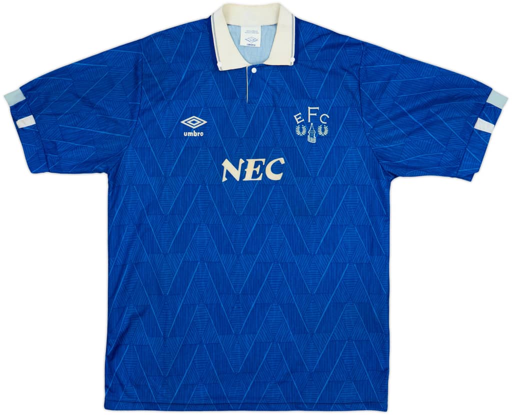 1989-91 Everton Home Shirt - 7/10 - (L)