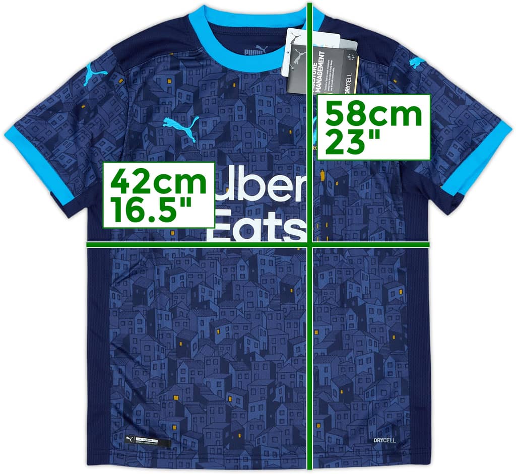 2020-21 Olympique Marseille Away Shirt (M.Boys)
