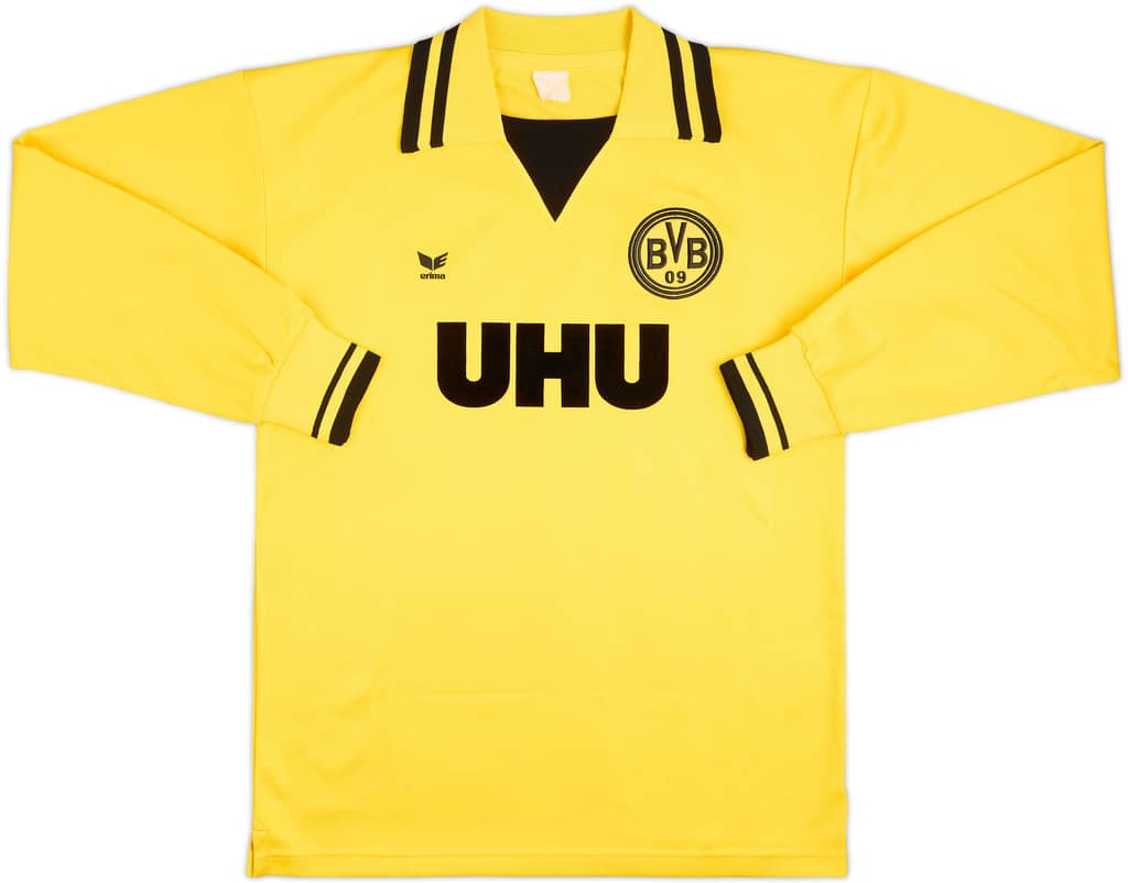 1980-81 Borussia Dortmund Home L/S Shirt - 9/10 - (L)