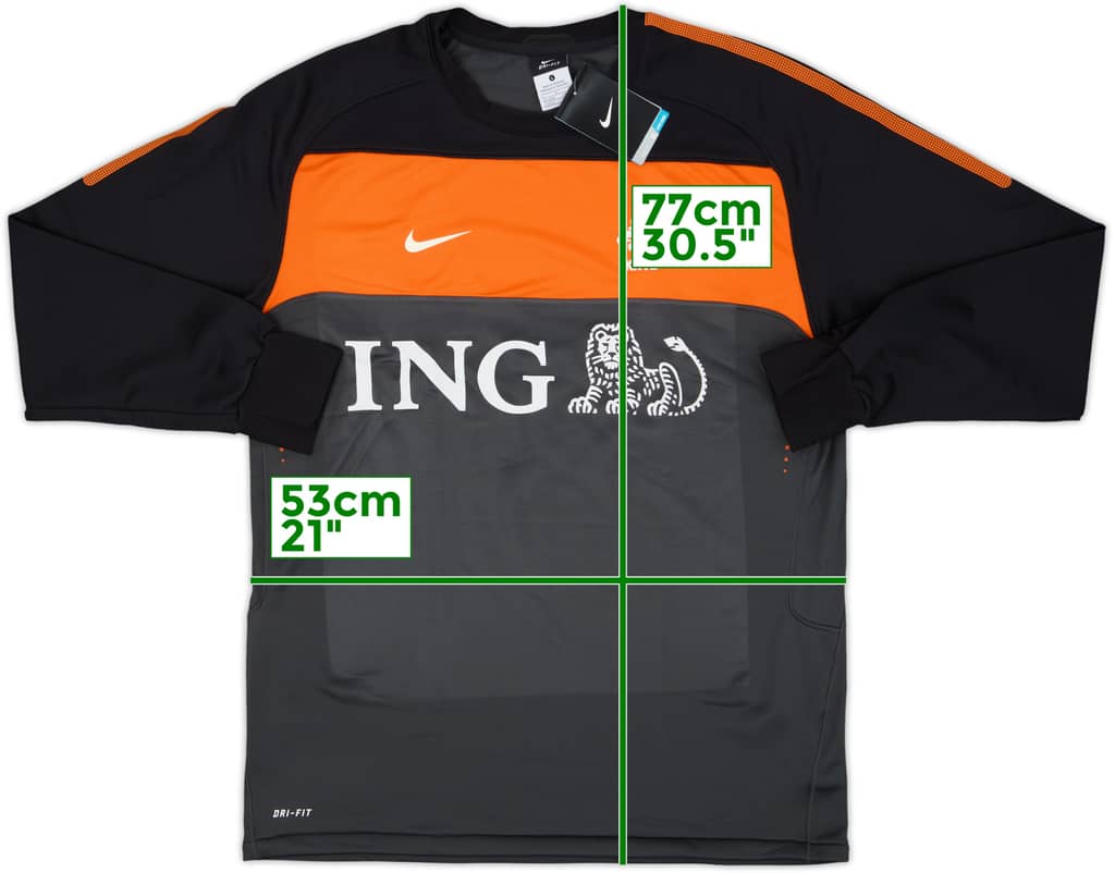 2010-11 Netherlands Nike Sweat Top (L)