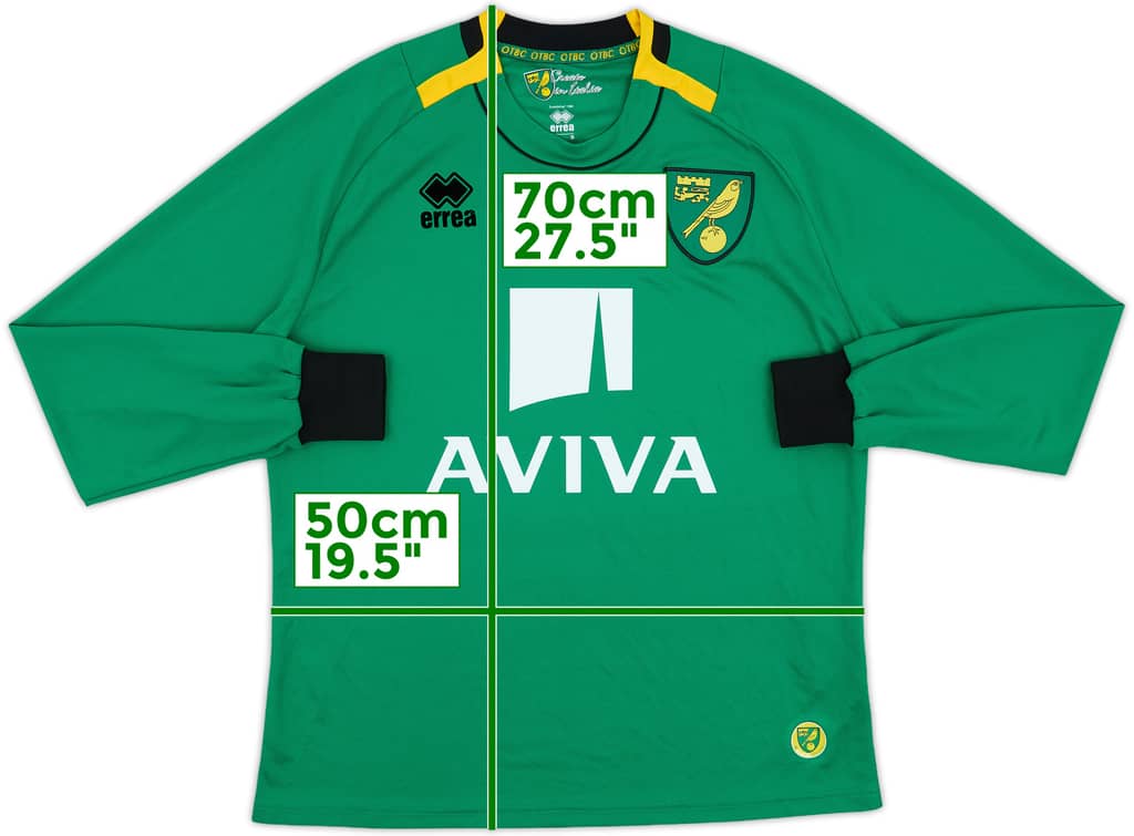 2014-15 Norwich City GK Shirt - 8/10 - (S)