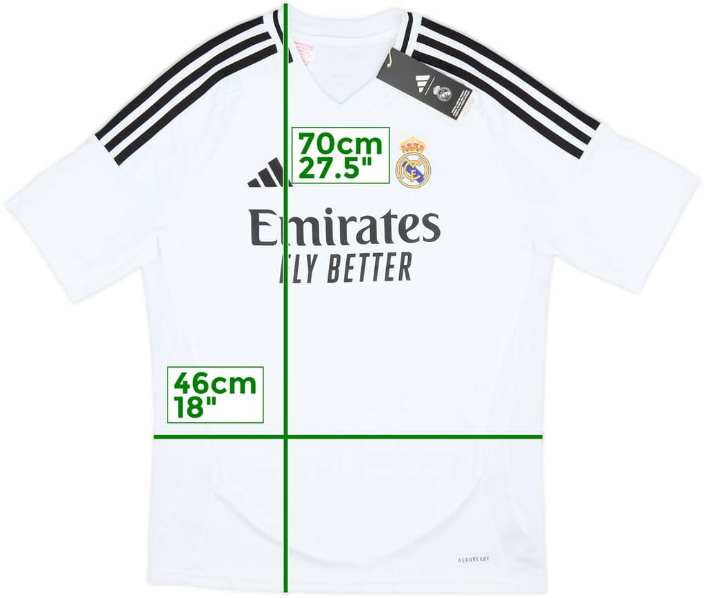 2024-25 Real Madrid Home Shirt (XL.Boys)