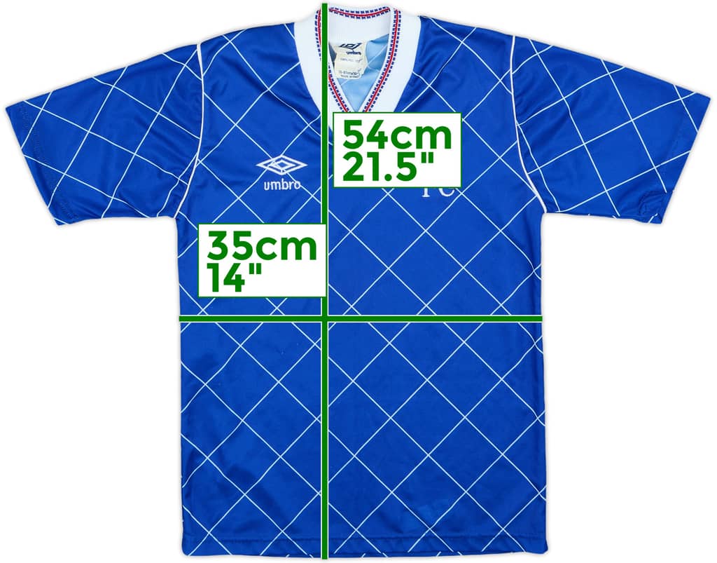 1987-89 Chelsea Home Shirt - 8/10 - (M.Boys)