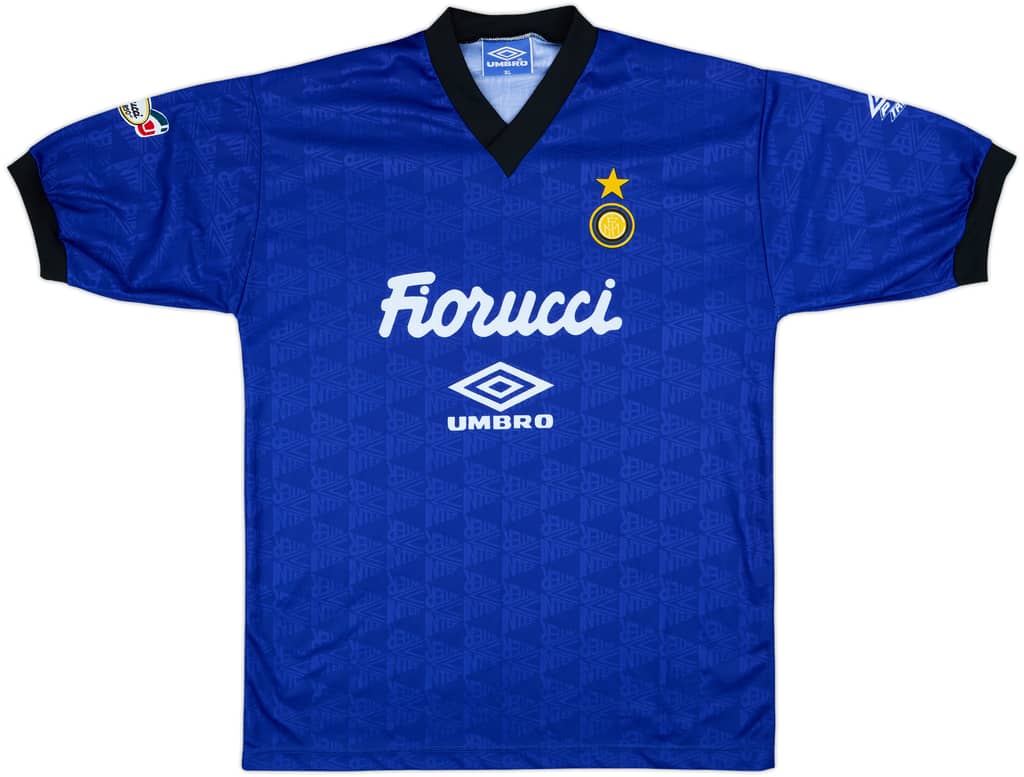 1992-93 Inter Milan Umbro Training Shirt - 8/10 - (XL)
