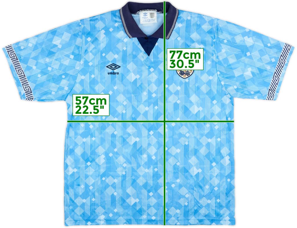 1990-92 England Third Shirt - 9/10 - (XL)