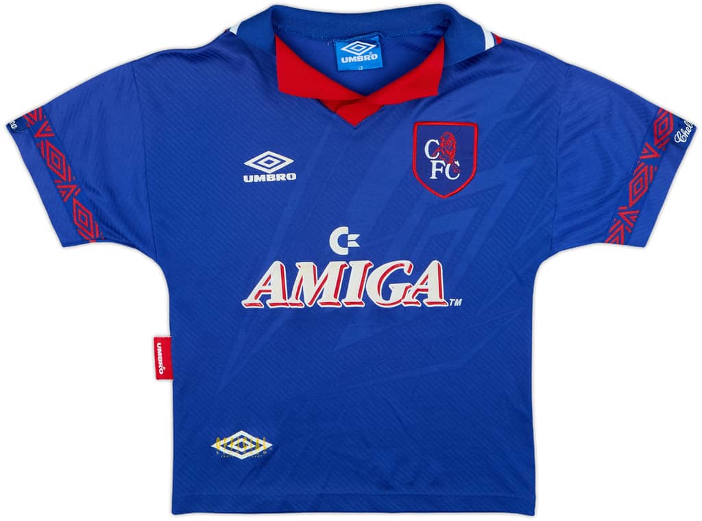 1993-94 Chelsea Home Shirt - 9/10 - (L.Boys)
