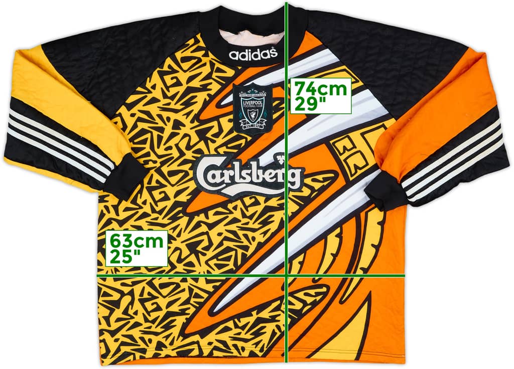 1995-96 Liverpool GK Shirt - 8/10 - (XL)