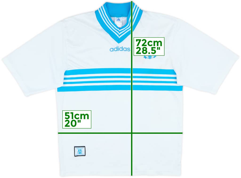 1997-98 Olympique Marseille Home Shirt - 8/10 - (M)