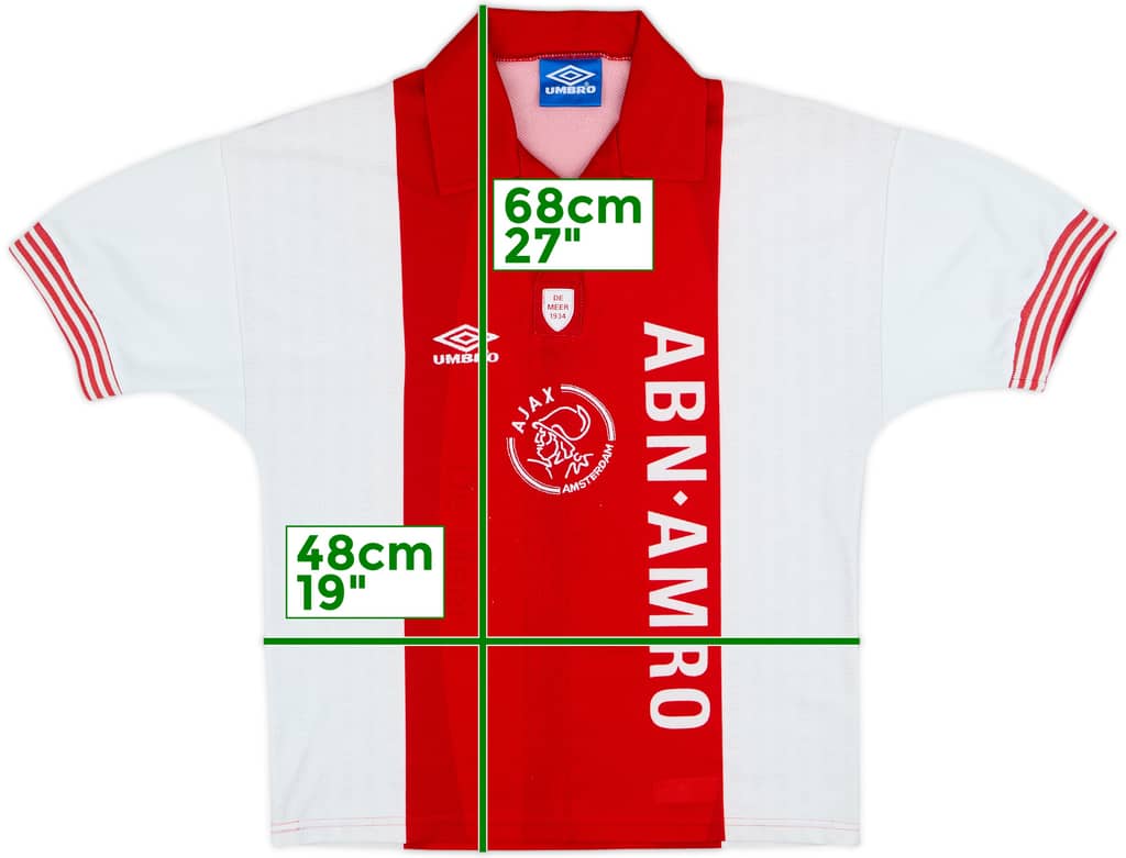 1995-96 Ajax Home Shirt - 8/10 - (S)