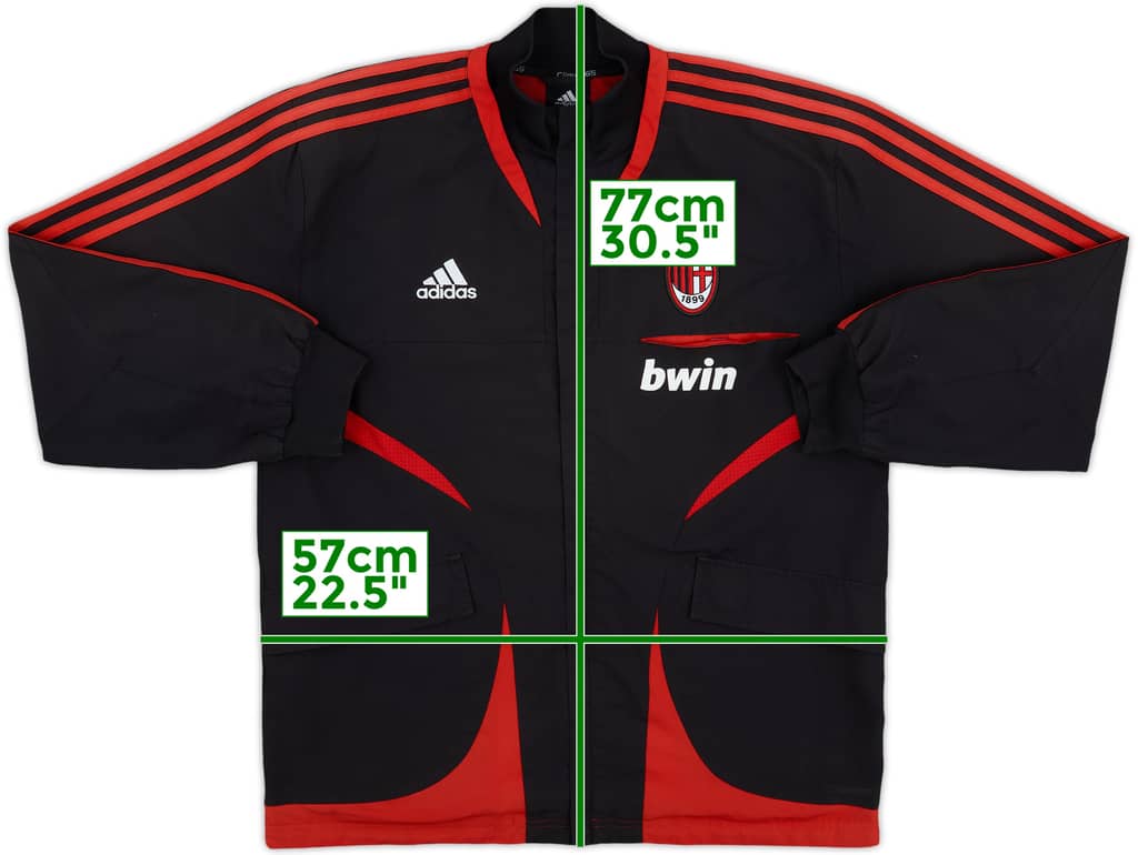 2007-08 AC Milan adidas Track Jacket - 6/10 - (M/L)