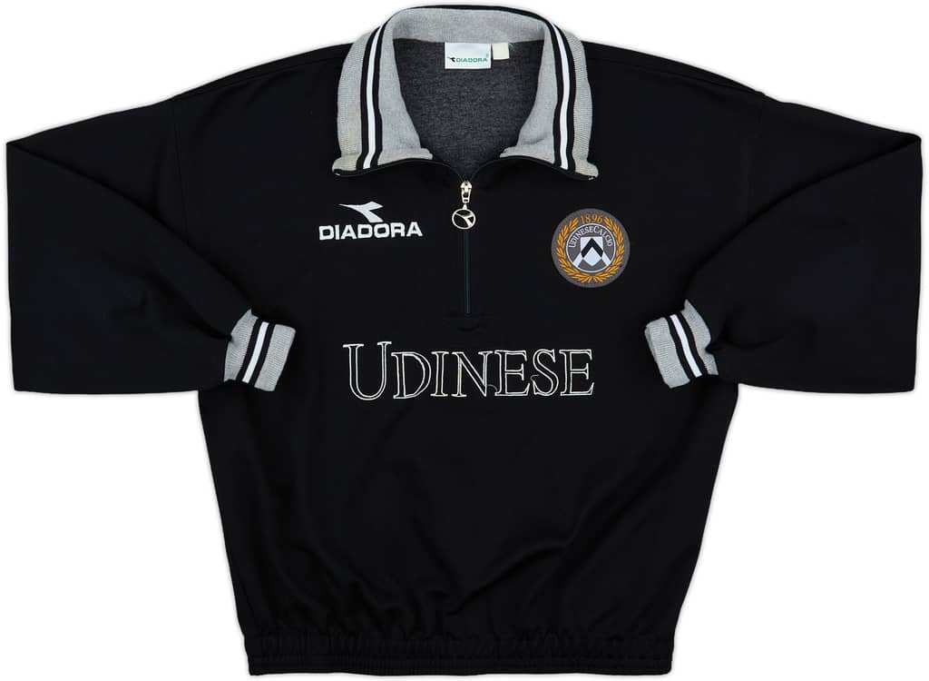 1999-00 Udinese Diadora 1/4 Zip Sweat Top - 8/10 - (M)