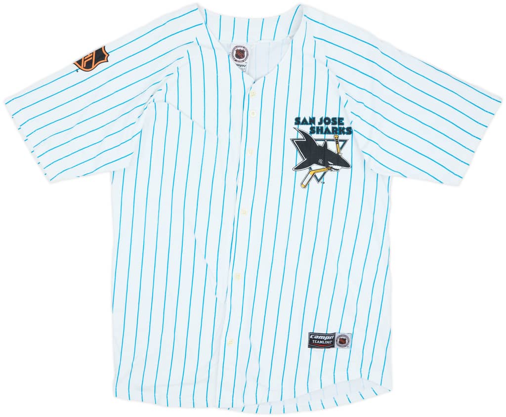 1990s San Jose Sharks Campri Baseball Jersey Tee - 8/10 - (S)