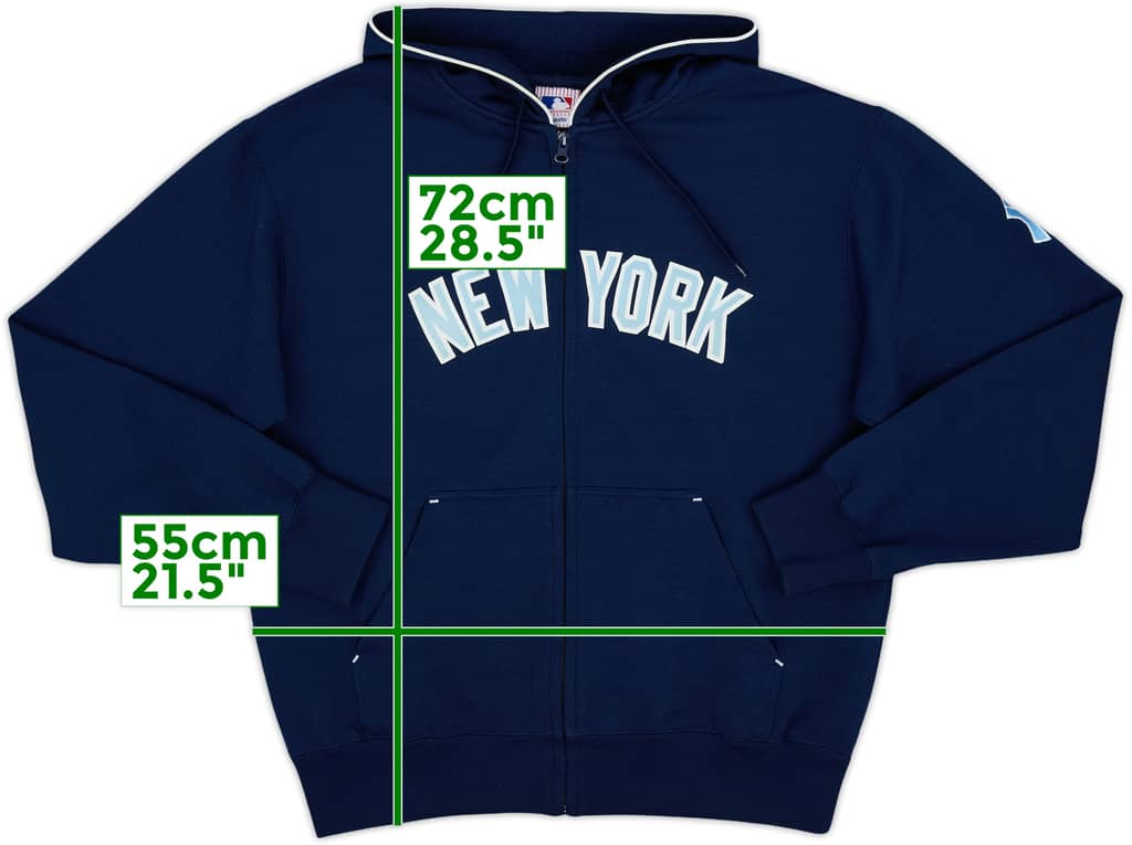 2000s New York Yankees MLB Full-Zip Hooded Sweat Top - 7/10 - (L)