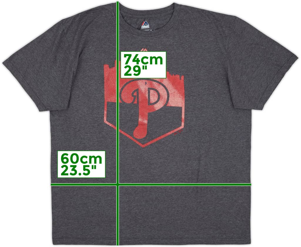 2016 Philadelphia Phillies Majestic Tee - 6/10 - (XL)