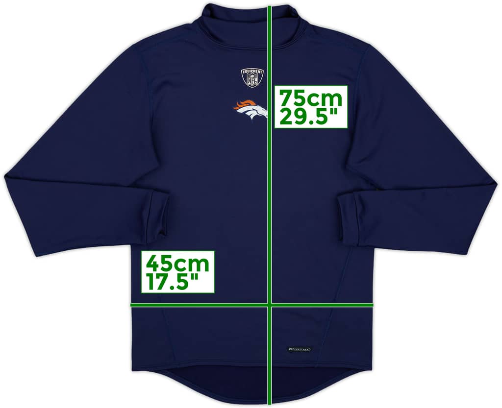 2002-04 Denver Broncos Reebok L/S Baselayer - 9/10 - (XL)