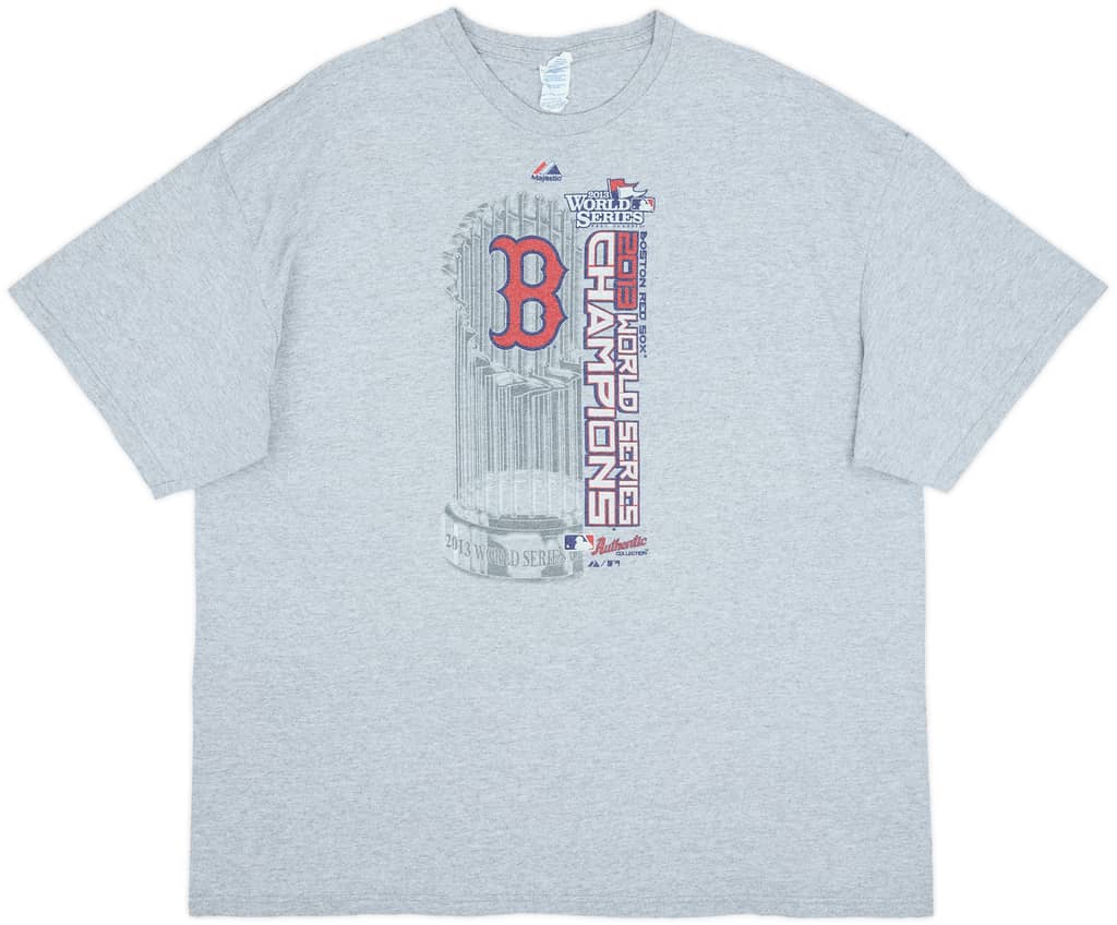 2013 Boston Red Sox World Series Champions Majestic Tee - 8/10 - (XXL)
