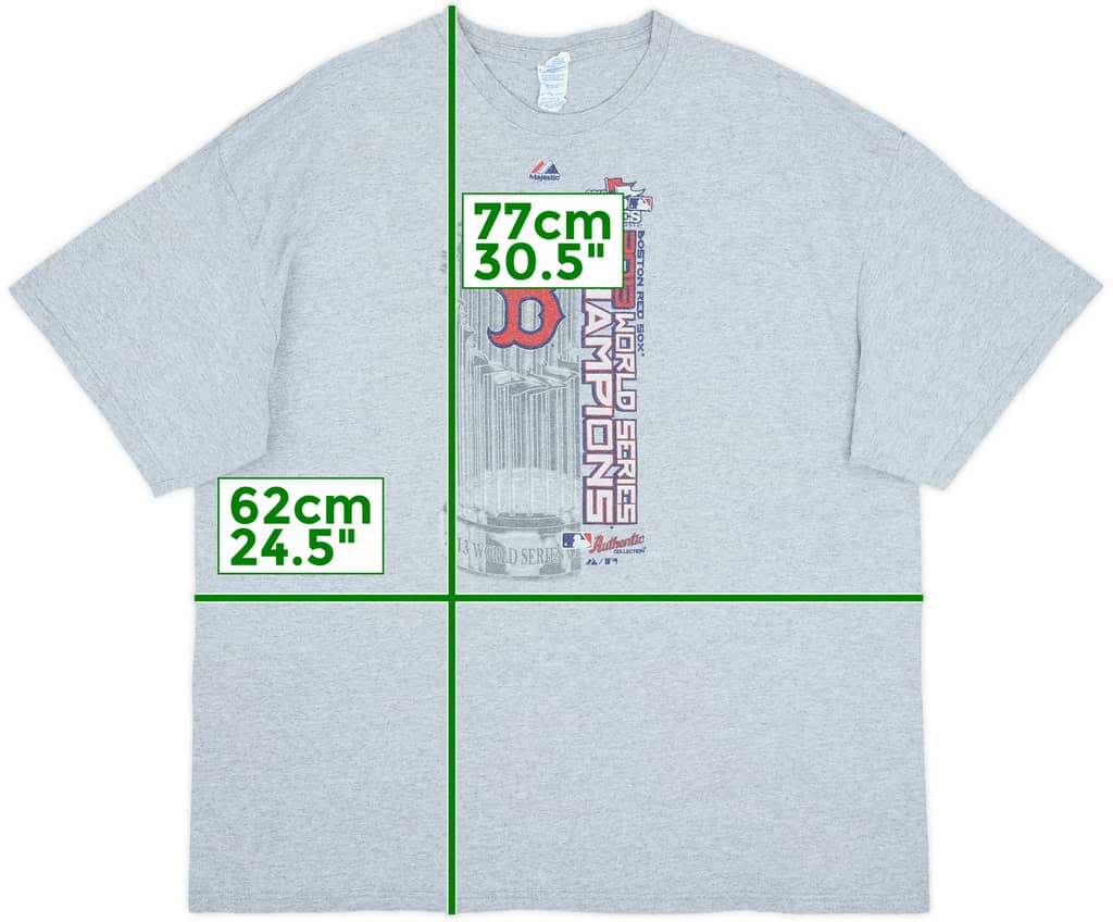 2013 Boston Red Sox World Series Champions Majestic Tee - 8/10 - (XXL)