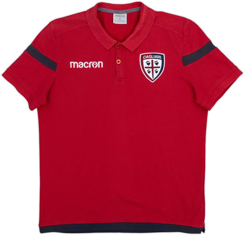 2018-19 Cagliari Macron Polo Shirt - 7/10 - (M)