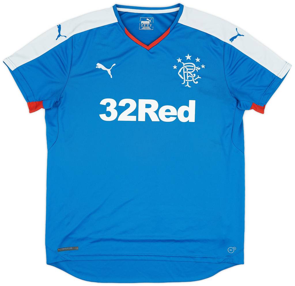 2015-16 Rangers Home Shirt - 7/10 - (XL)