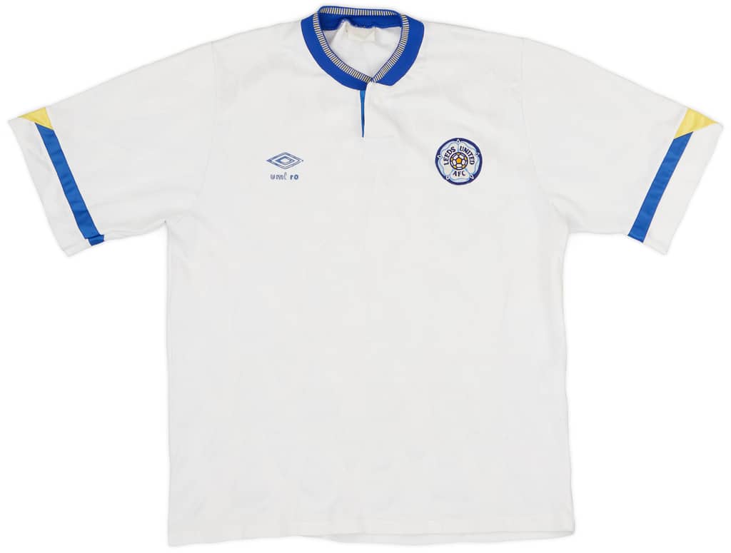 1990-91 Leeds United Home Shirt - 6/10 - (L)