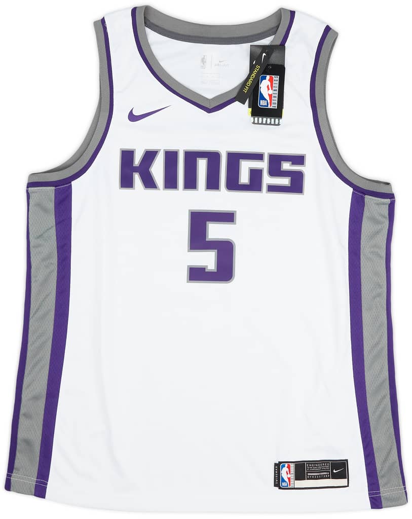 2017-23 Sacramento Kings Fox #5 Nike Swingman Home Jersey (S)