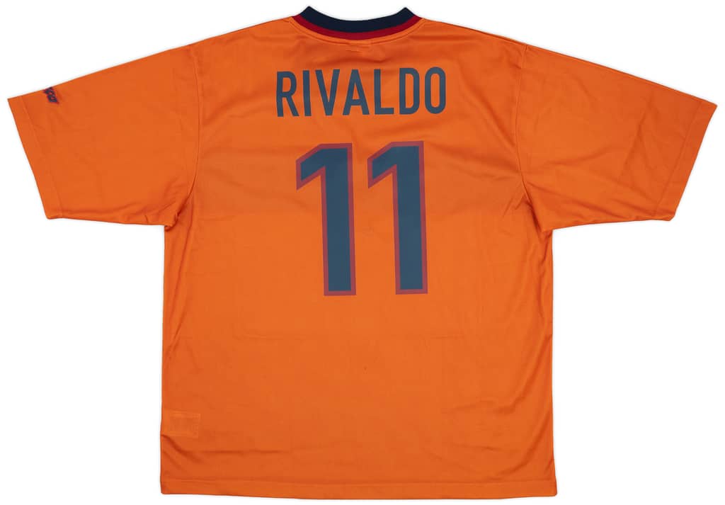 1998-00 Barcelona Third Shirt Rivaldo #11 (XL)