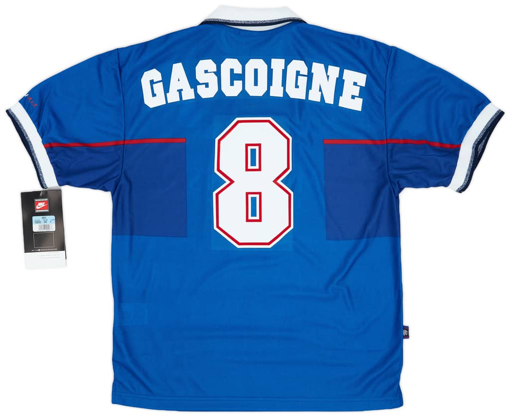 1997-99 Rangers Home Shirt Gascoigne #8 (M)