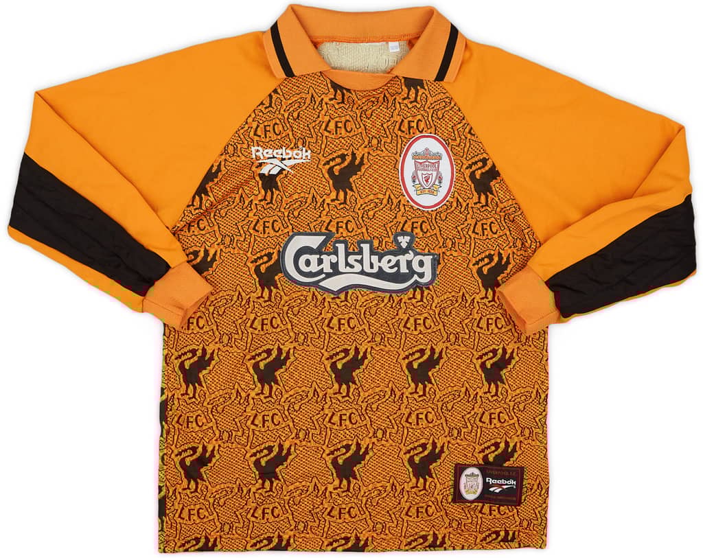 1996-97 Liverpool GK Shirt - 8/10 - (L.Boys)