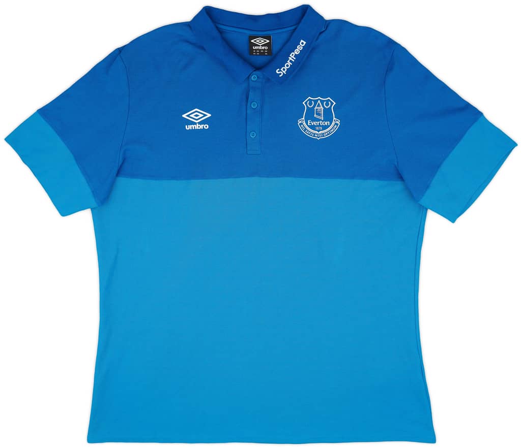 2017-18 Everton Umbro Polo Shirt - 9/10 - (3XL)
