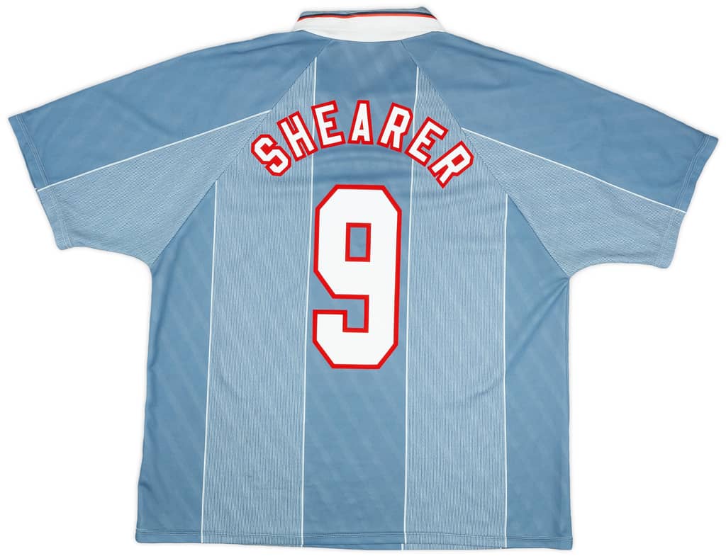 1995-97 England Away Shirt Shearer #9 - 8/10 - (XL)