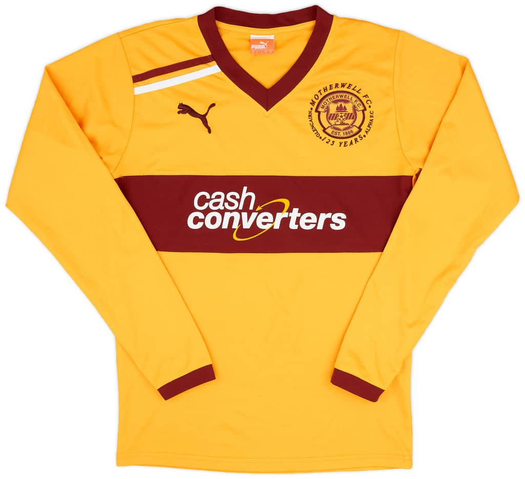 2011-12 Motherwell Home L/S Shirt - 8/10 - (S)