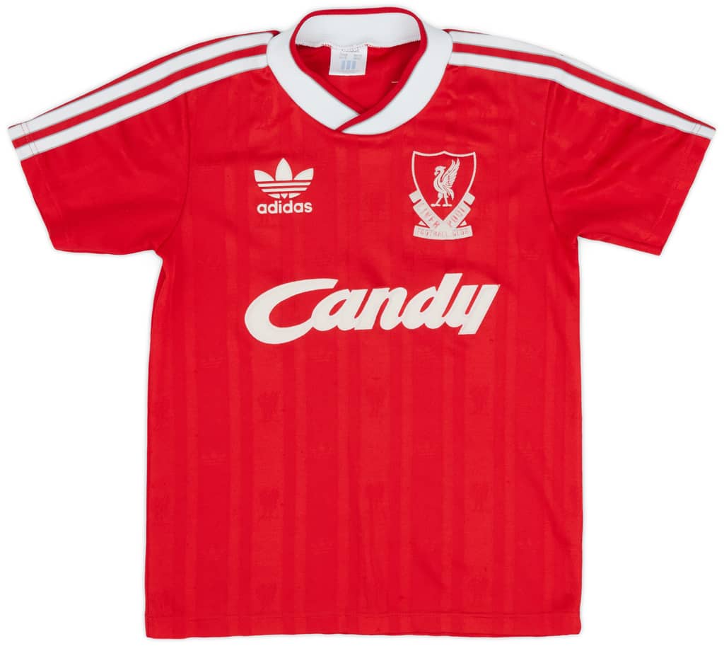 1988-89 Liverpool Home Shirt - 7/10 - (L.Boys)