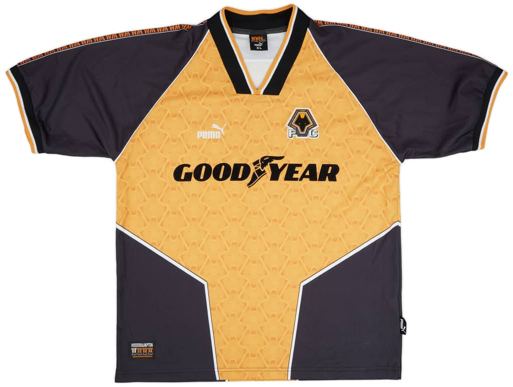 1996-98 Wolves Home Shirt - 8/10 - (XL)