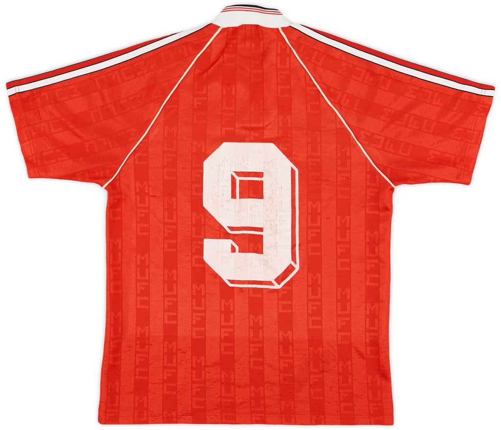 1988-90 Manchester United Home Shirt #9 - 6/10 - (S)