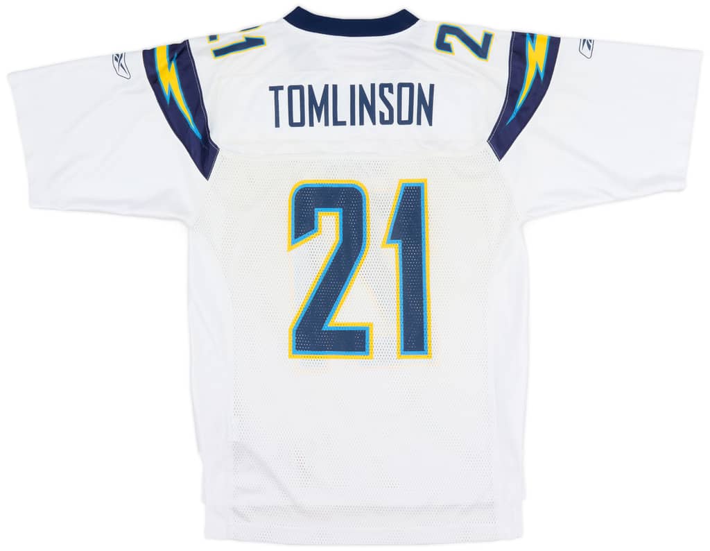 2008 San Diego Chargers Tomlinson #21 Reebok On Field Away Jersey (Excellent) S