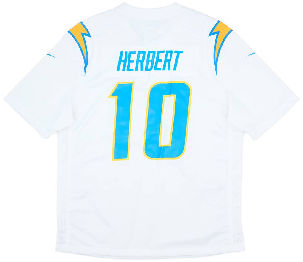 2020-23 LA Chargers Herbert #10 Nike Game Away Jersey (L)