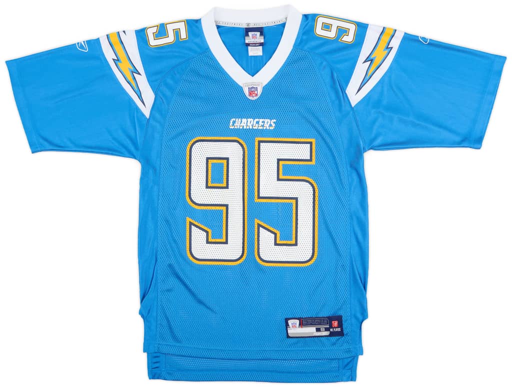 2007 San Diego Chargers Phillips #95 Reebok On Field Alternate Jersey (Excellent) S