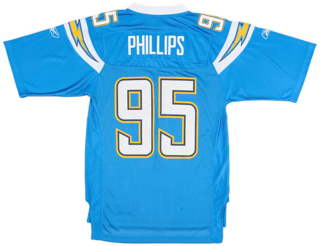 2007 San Diego Chargers Phillips #95 Reebok On Field Alternate Jersey (Excellent) S