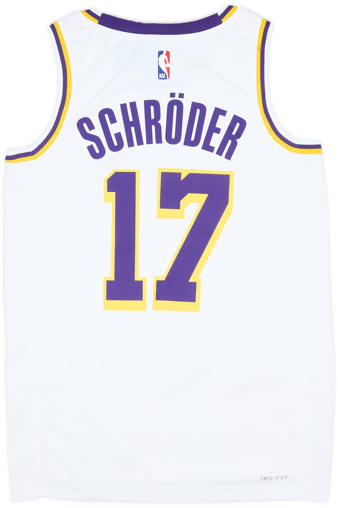 2022-23 LA Lakers Schröder #17 Nike Swingman Home Jersey (S)