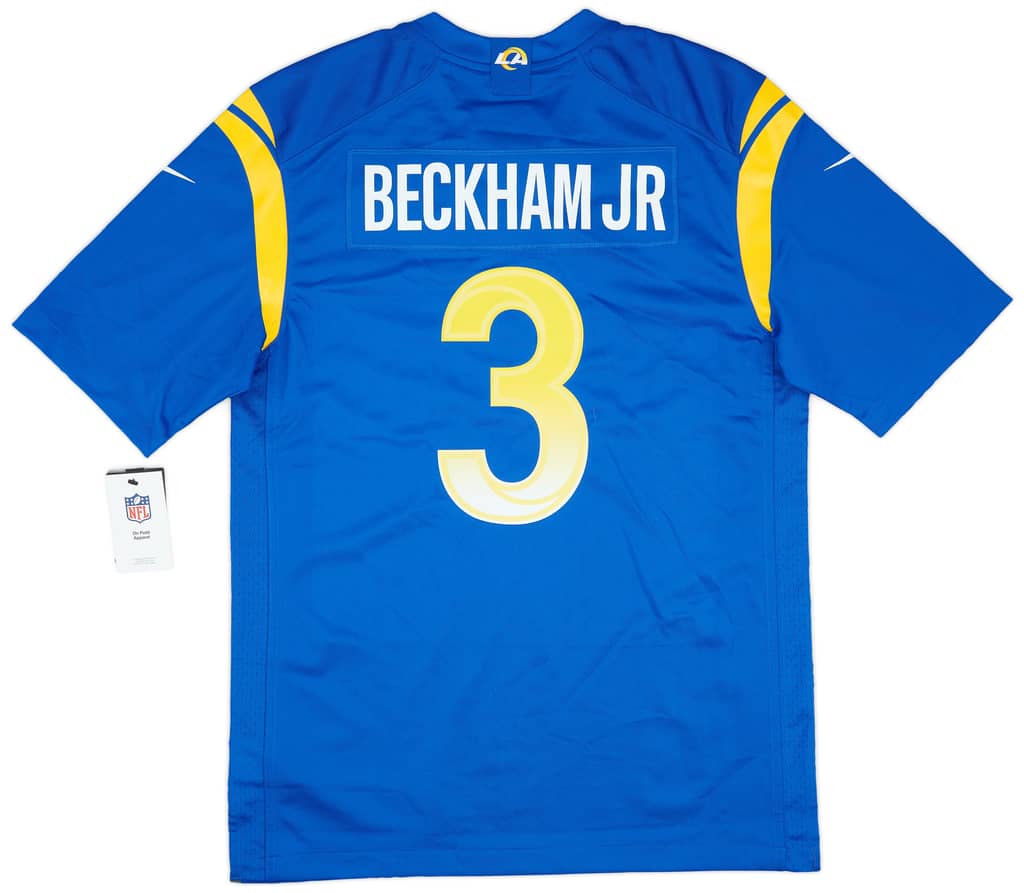 2021 LA Rams Beckham Jr #3 Nike Game Home Jersey (XL)